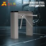 HCW 240V Bridge Type Tripod Turnstile Gate 304 Stainless Steel For Train Station