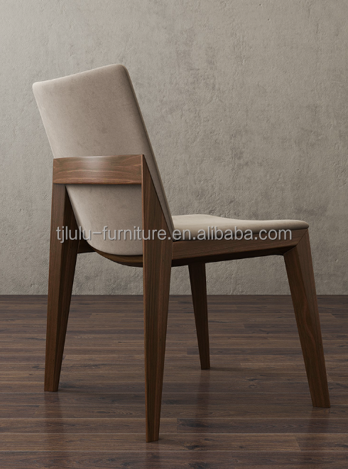 Dining Chair Wood Style Solid Wood Luxury Modern Design PU Leather Material Simple Concise for Dining Specific Chair