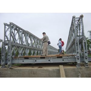 China Passenger Foot 30ft - 200ft Steel Bailey Bridge Engineers Guidance on sale