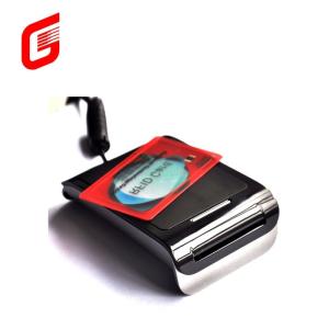 China External Black S9 RS232 / USB Contactless Smart IC Card Reader with All in 1 Card Slots factory