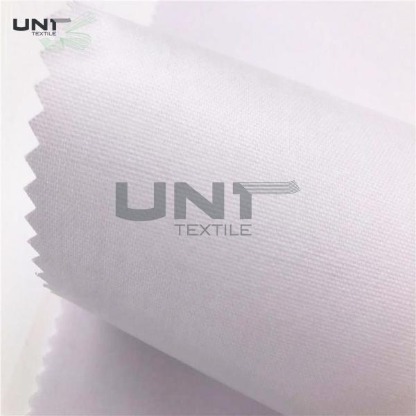China Adhesive Shrink Resistant Fusible Interlining Fabric Woven 112cm factory