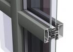 Easy Cleaning Curtain Wall Aluminium Profiles , Unitised Curtain Wall GB