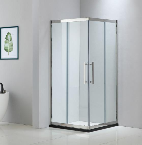 Square stainless steel shower enclosure 900*900 with two sliding doors and two
