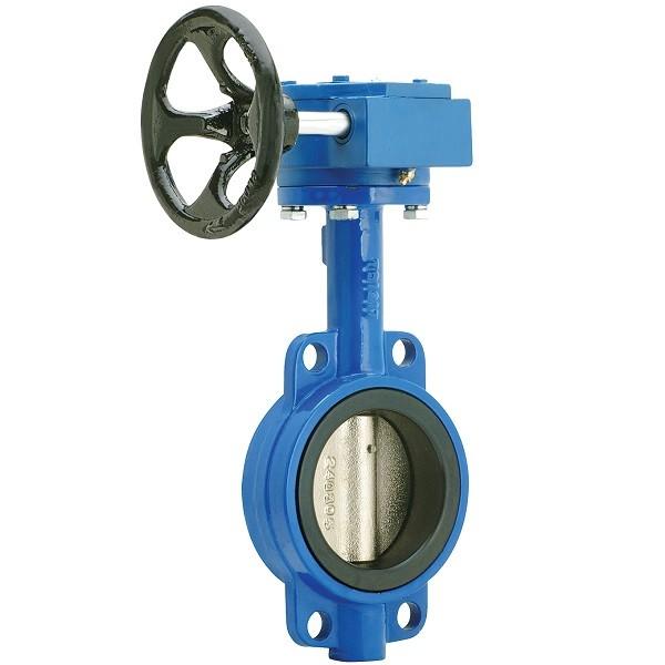 2-24" DN50-DN600 OEM Valves Manufacturing Ductile Iron Wafer Type Butterfly