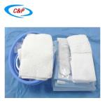 Medical Manufacturer Disposable Blue Nonwoven Angiography Surgical kit Drape