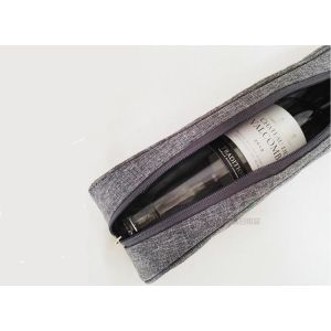 Single wine bottle ice insulated cooler bag