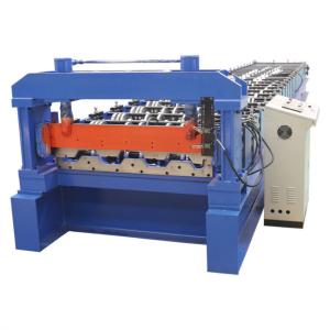 China Customize Floor Deck Roll Forming Machine Hydraulic Shearing 0.8mm-1.5mm factory