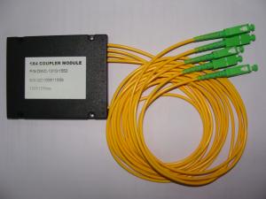 China Small Size Reliable , Compact , 1×4 FBT Fiber Optic Splitter factory