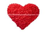 Silk Satin Fake Rose Artificial Flower Petals For Valentine'S Day