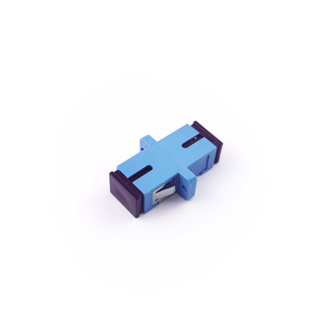 SC APC Earless Dustproof Simplex Coupler for Optical Fiber Active Connection in FTTH
