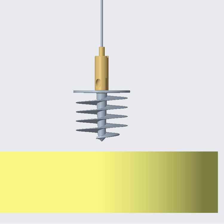 Zinc alloy attached absorbent anchor suspension is moisture-proof and durable with suspension kit