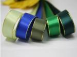 Single Face Golden Silver Edge Ribbon 0.6-7.5cm 196 Colors Choices
