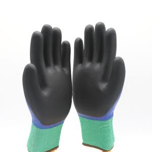 China Construction / Industry Nitrile Coated Work Gloves Resistant Abrasion High Safety factory