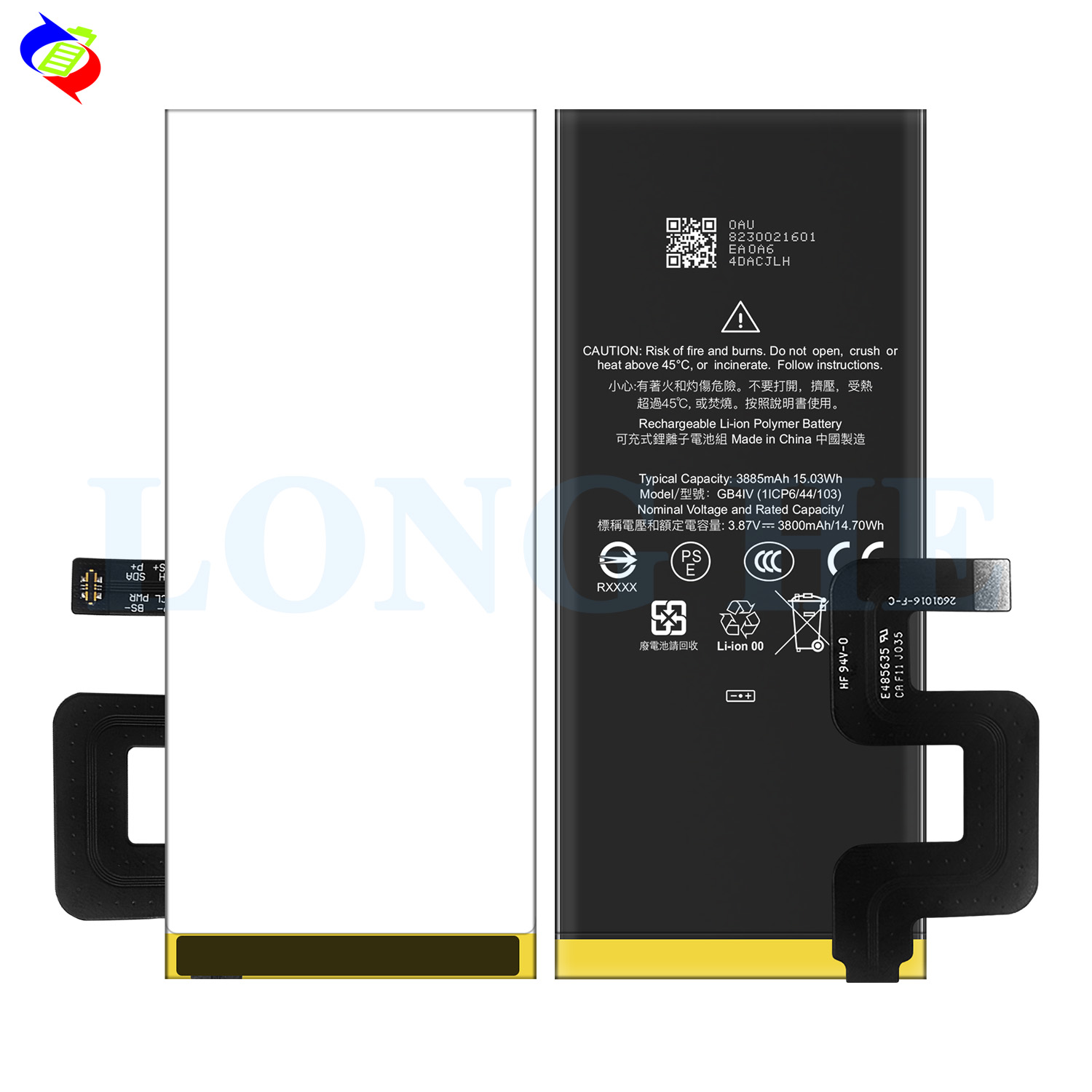 Google Pixel Mobile Phone Battery GB4IV 3885mAh 3.87V Lithium Ion Lithium Polymer