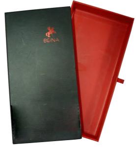 China Black and Red Drawer Keepsake Gift Boxes for Men's Tie , logo shining factory
