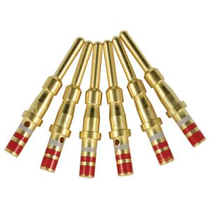 China Gold Plated Male Crimp Pins Wire Gauge 16AWG PIN Contact Size 16 factory