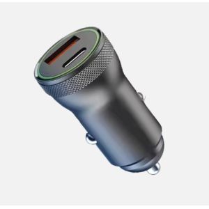 Car Charger For Quick Smartphone Power-Up Black ABS Material