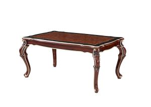 China French Paint Rectangular Marble Wood Dining Table factory