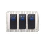 3 Gang Toggle Universal Rocker Switch Panel For Marine