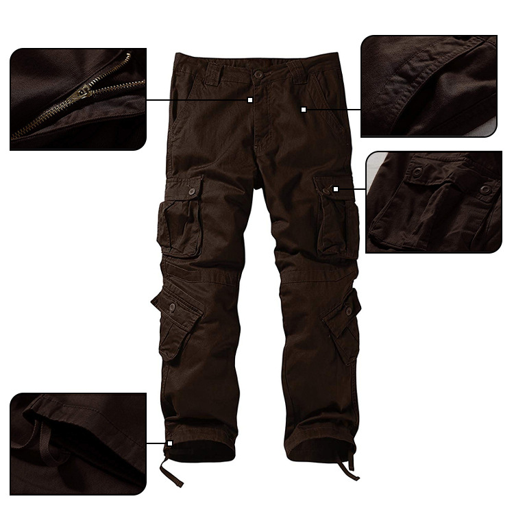 Oversize Youth Cargo Pants Straight Tube Work Cargo Long Pants With Pocket