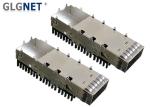 EMI Spring Single Port QSFP28 Cage Aluminum Heat Sink For 100G Ethernet