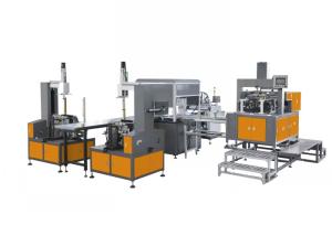 China Shoe Automatic Paper Box Making Machine , Box Making Equipment High Speed factory