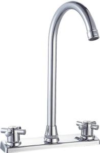 China 8'' Centerset Kitchen Sink Faucets Two Handles OEM ODM Quick Installation factory