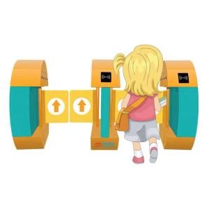 China Face Recognition Amusement Park Turnstile Gate Kindergarten Swing Barrier Gate factory