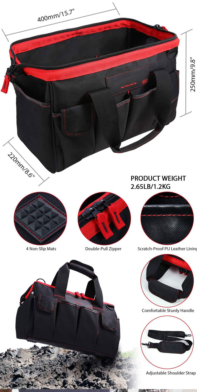 Sympathy Oxford Cloth Storage Bag Handbag Repair Kit Electrician Bag Adjustable Shoulder Strap