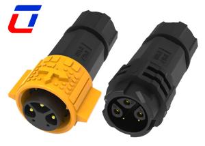 China 3+2 Pin Waterproof Male Female Connector 15A Circular Power Signal Connector factory