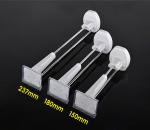 COMER Top quality mental double peg supermarket slatwall display hooks