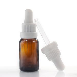 China Aluminum Screw Cap Brown Glass Dropper Bottle 15ml Essential Oil Bottles factory