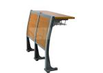 Floor Mounted College Student Desk Chairs High Perfomance Wooden Material