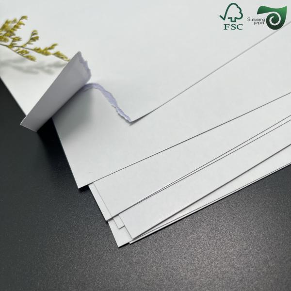 FSC Game Playing Card Paper 300gsm Blue Core Stock Blank Black Core Cardboard 71cm 95cm