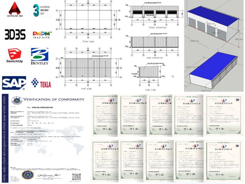 Custom Prefabricated Steel Structure Workshop Large Span Warehouse