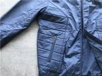 Mens Navy Color Nylon Bomber Jacket With Rib Trim High Fashion TW61805