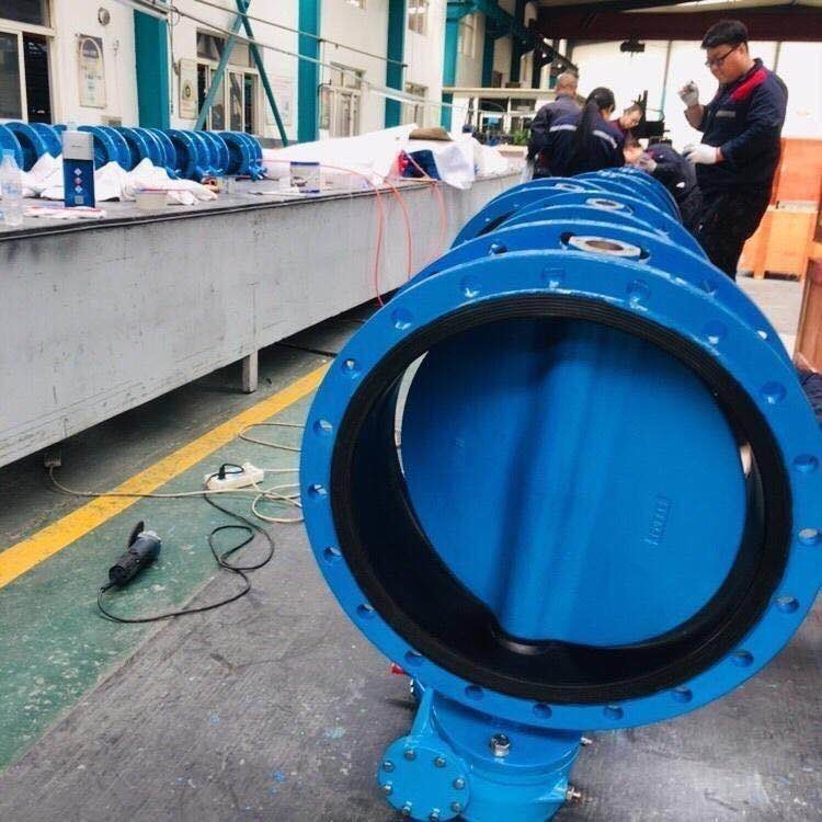 Water Applications Butterfly Valve with Flange End and Handwheel