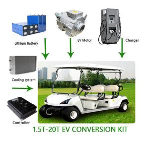 China DC AC Golf Cart EV Car Electric Motor Conversion Kit Waterproof IE 4 Efficiency factory