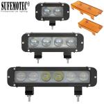 Single Row Amber Led Light Bar Spot Flood Combo Beam For 4x4 Offroad Uaz ATV SUV