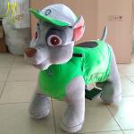 Hansel best selling kid riding dinosaur toy for kids stuffed 4 wheel animal car