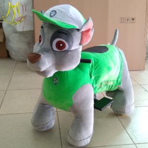 China Hansel coin operated walking rides 12v battery powered ride on dinosaur ride Guangzhou factory