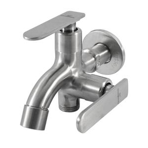 China 304 Stainless Steel Monochrome Single Lever Kitchen Faucet With Single Outlet Sink factory