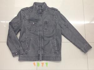 China 1377 Men's pu fashion jacket, coats stock factory