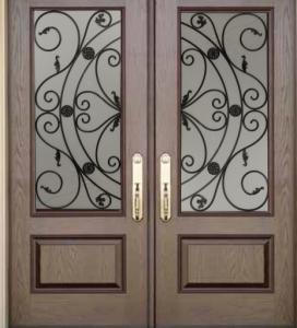 China wrought iron glass made in China factory