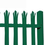 European Style PVC Coated Mesh Metal Palisade Fencing H 1800mm-3000mm