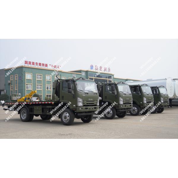 Isuzu 4x4 5-8 Tons Multifunction Plat Form Wrecker Body Tow Truck All-wheel Drive Roll Back 4wd Truck