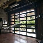 Motorized Aluminum Insulated Tempered Glass Full View Overhead Garage Door