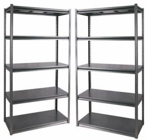 China 150kg Adjustable Steel Long Span Shelving With Column Slot Design factory