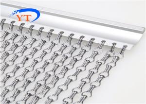 China Silver Interior Shiny Decoration 1.7mm Fly Screen Chain Curtain factory