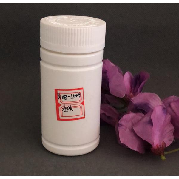 China Bamboo Straight White Empty Capsule Bottle , Plastic Bottle Screw Caps factory